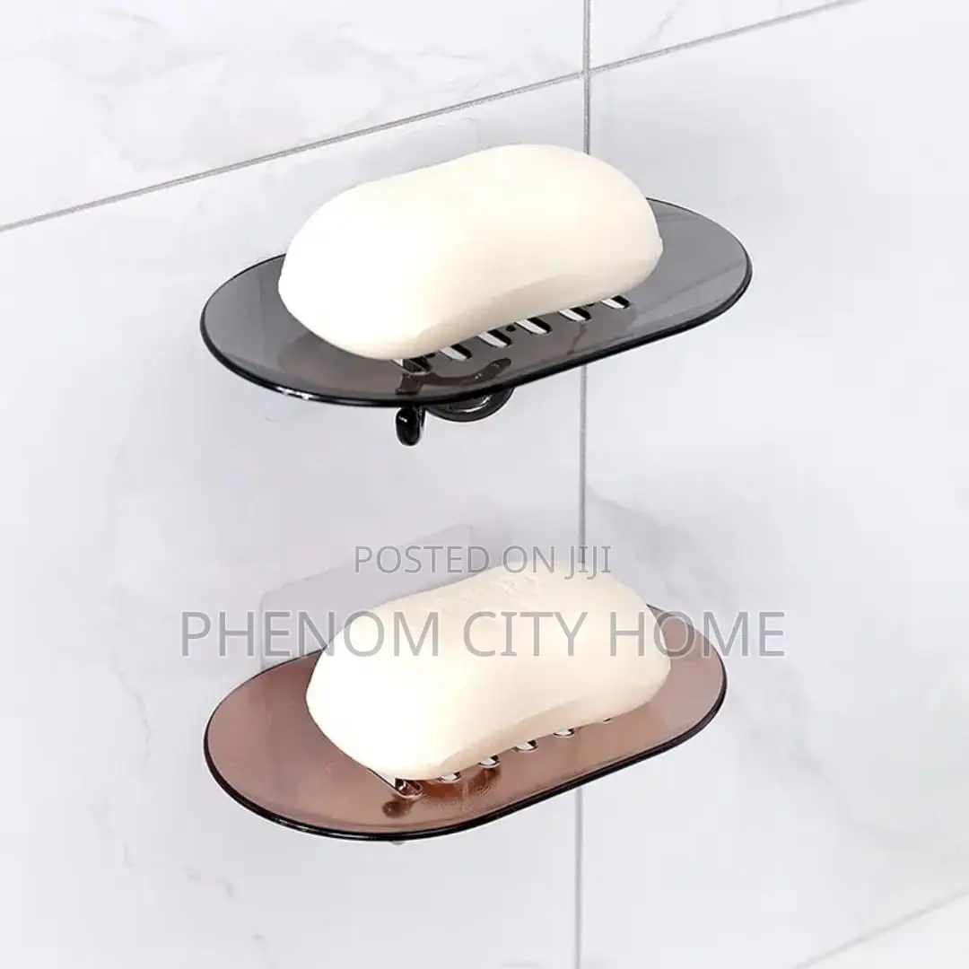 Acrylic Wall Soap Holder With Hooks
