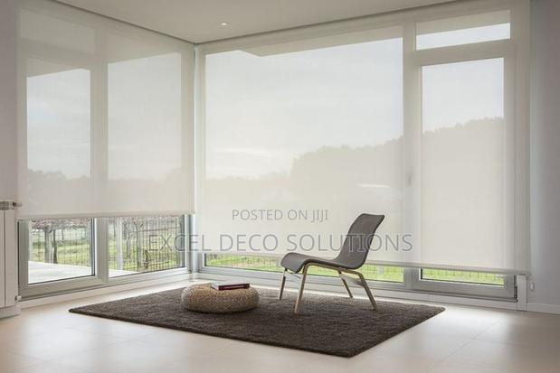 Sun Filtering Window Blinds Sunscreen Roll Ups - main view