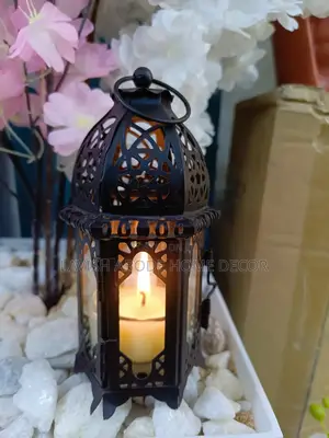 Candle Holder Cage Color Black Ramadan Decor