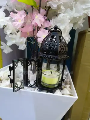 Candle Holder Cage Color Black Ramadan Decor