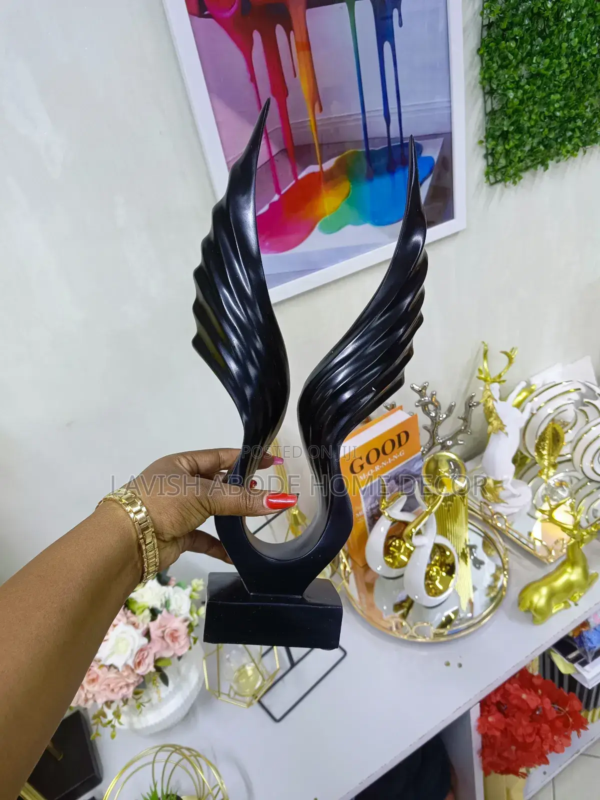 Decorative Wing Sculpture for Home N Office Decor 42cm