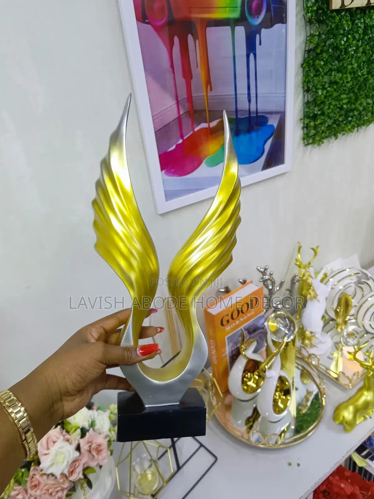 Decorative Wing Sculpture for Home N Office Decor 42cm