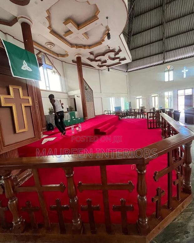 Altar Bright Red Wall to Wall Carpet - thumbnail 2