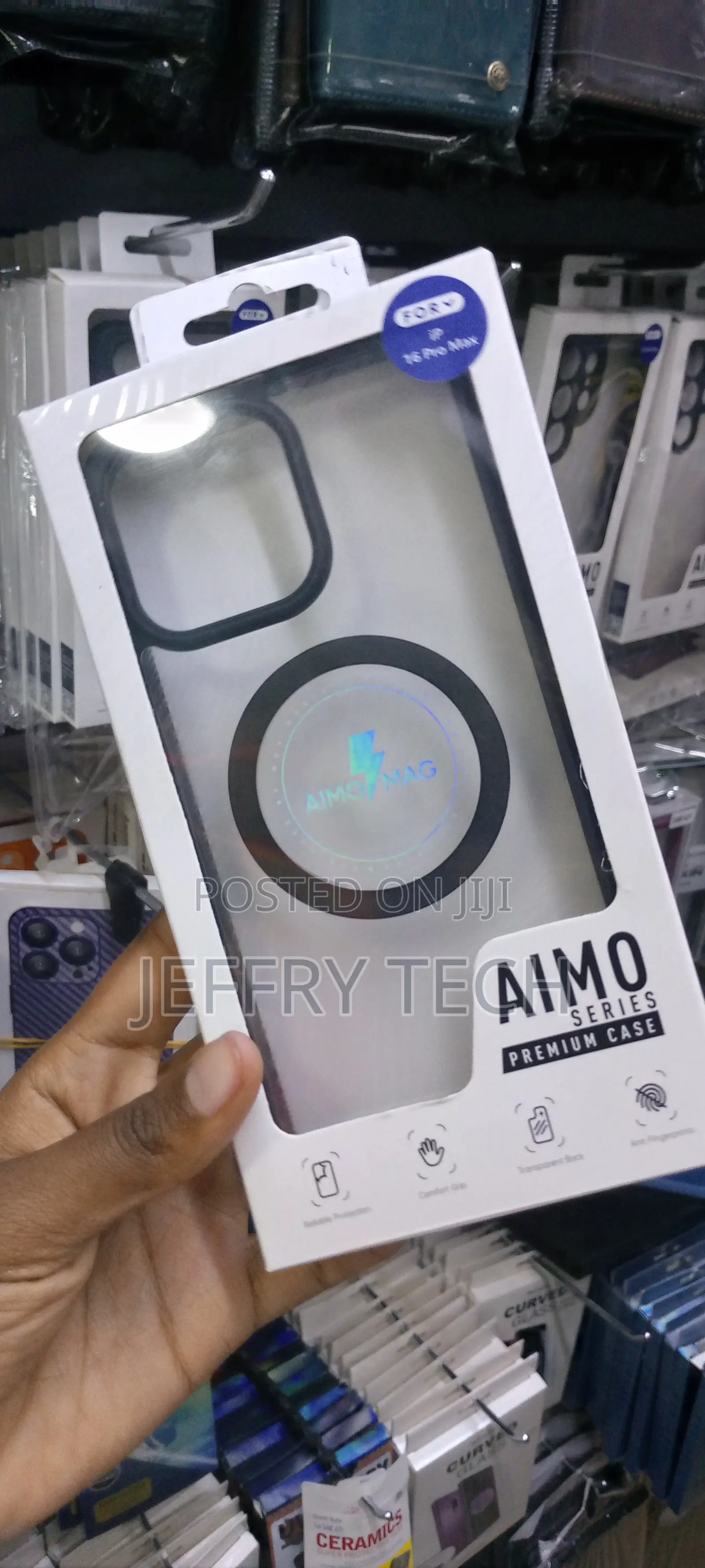 Aimo Magsafe Series Clear Back Cover for iPhone 16 Pro Max