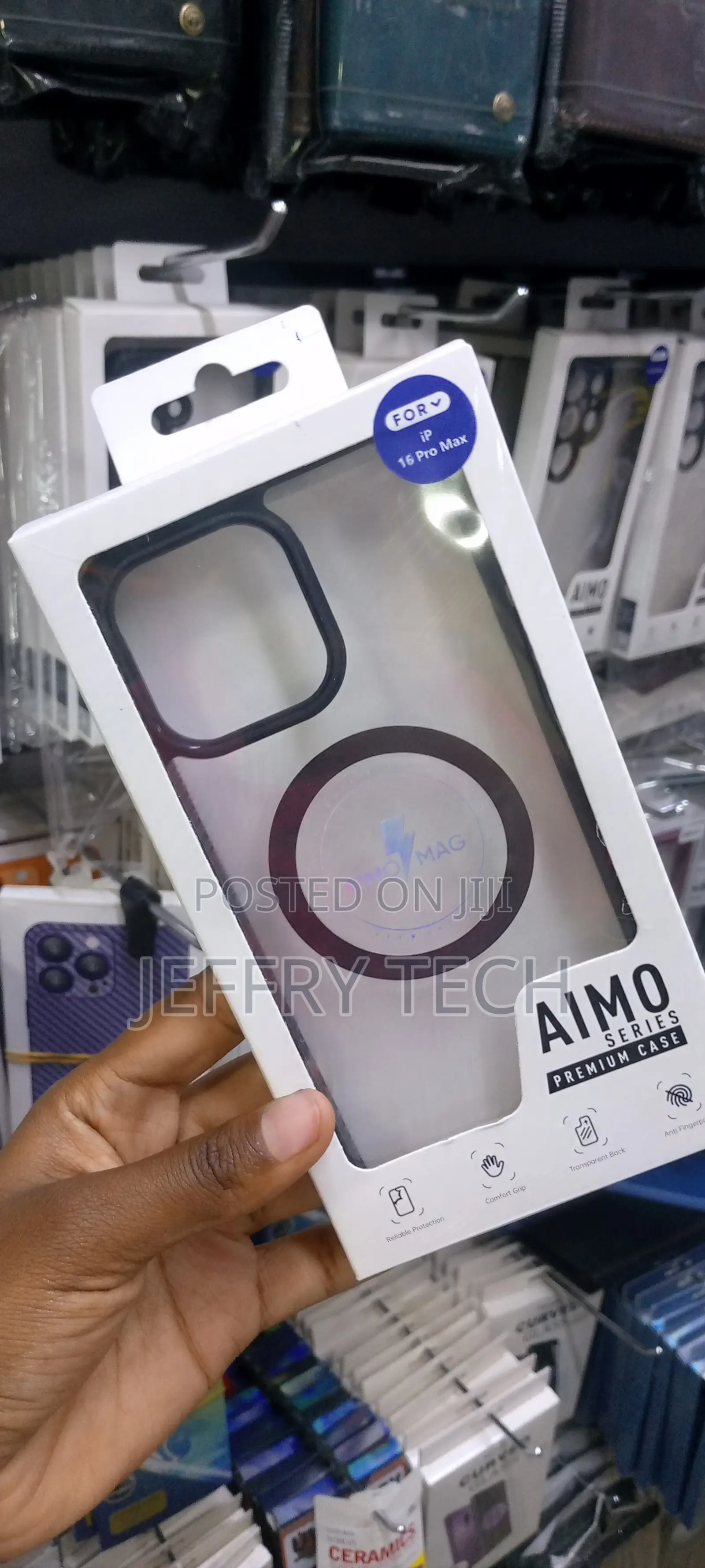 Aimo Magsafe Series Clear Back Cover for iPhone 16 Pro Max