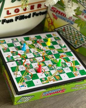 Large Size Magnetic Snake Ladder Board Game -Foldable - thumbnail 2