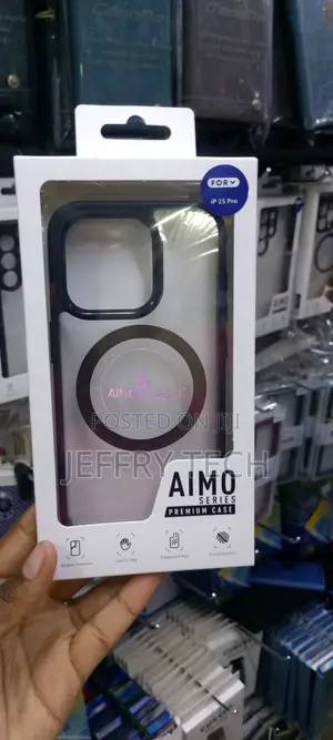 Aimo Series Protective Clear Magsafe Case for iPhone 15 Pro