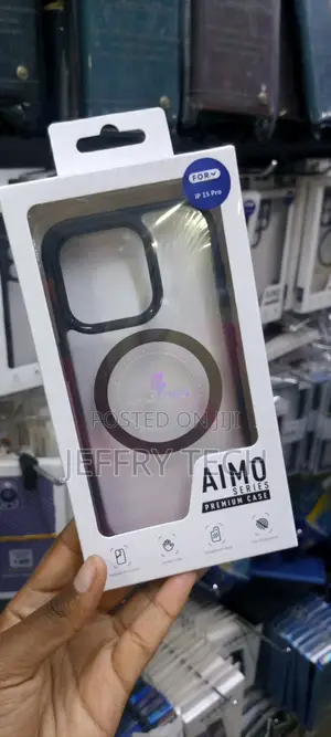 Aimo Series Protective Clear Magsafe Case for iPhone 15 Pro