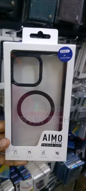 Aimo Series Magsafe Case for Apple iPhone 15 Pro Max-Clear