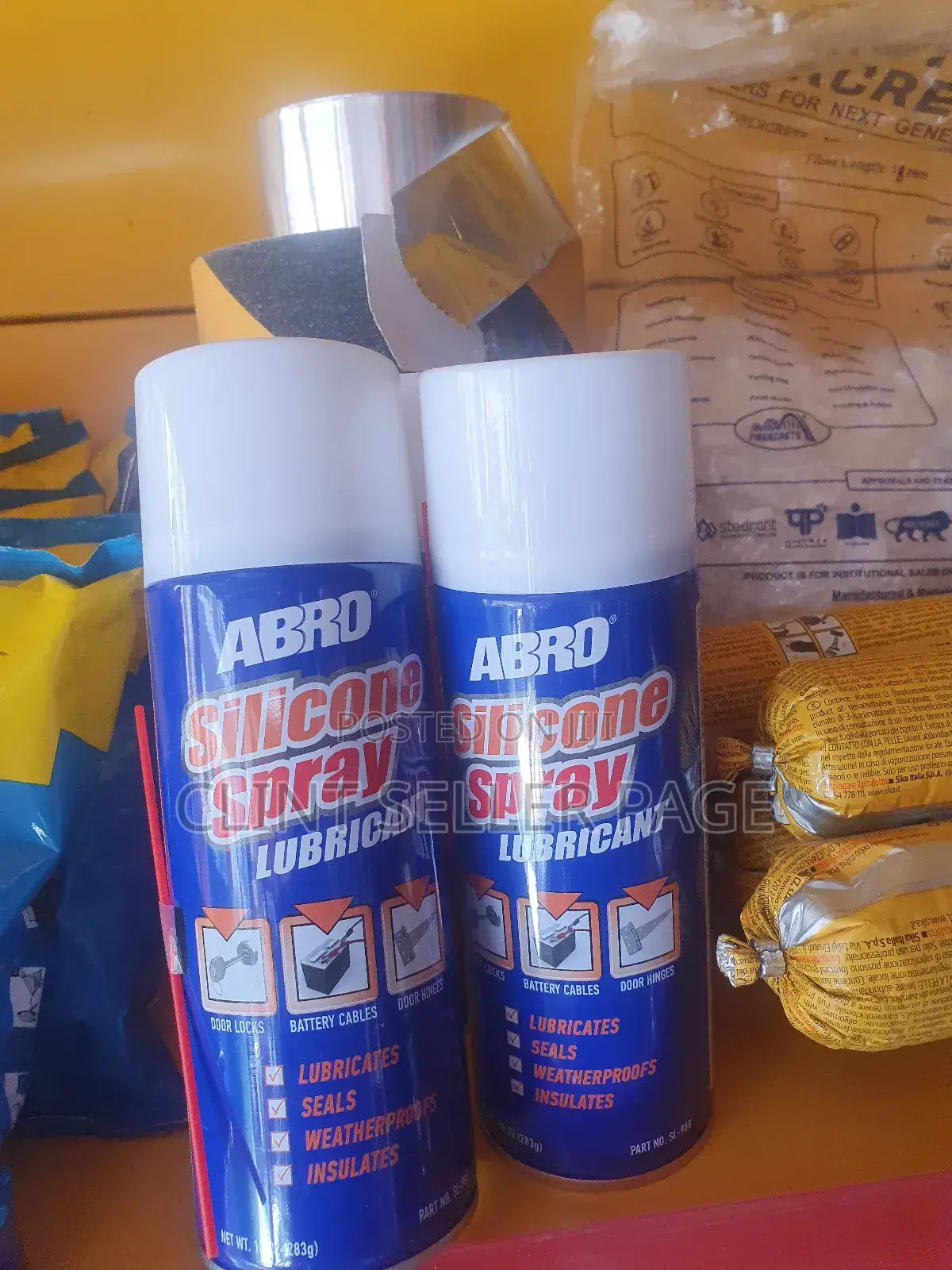 Abro Silicone Spray Lubricant.