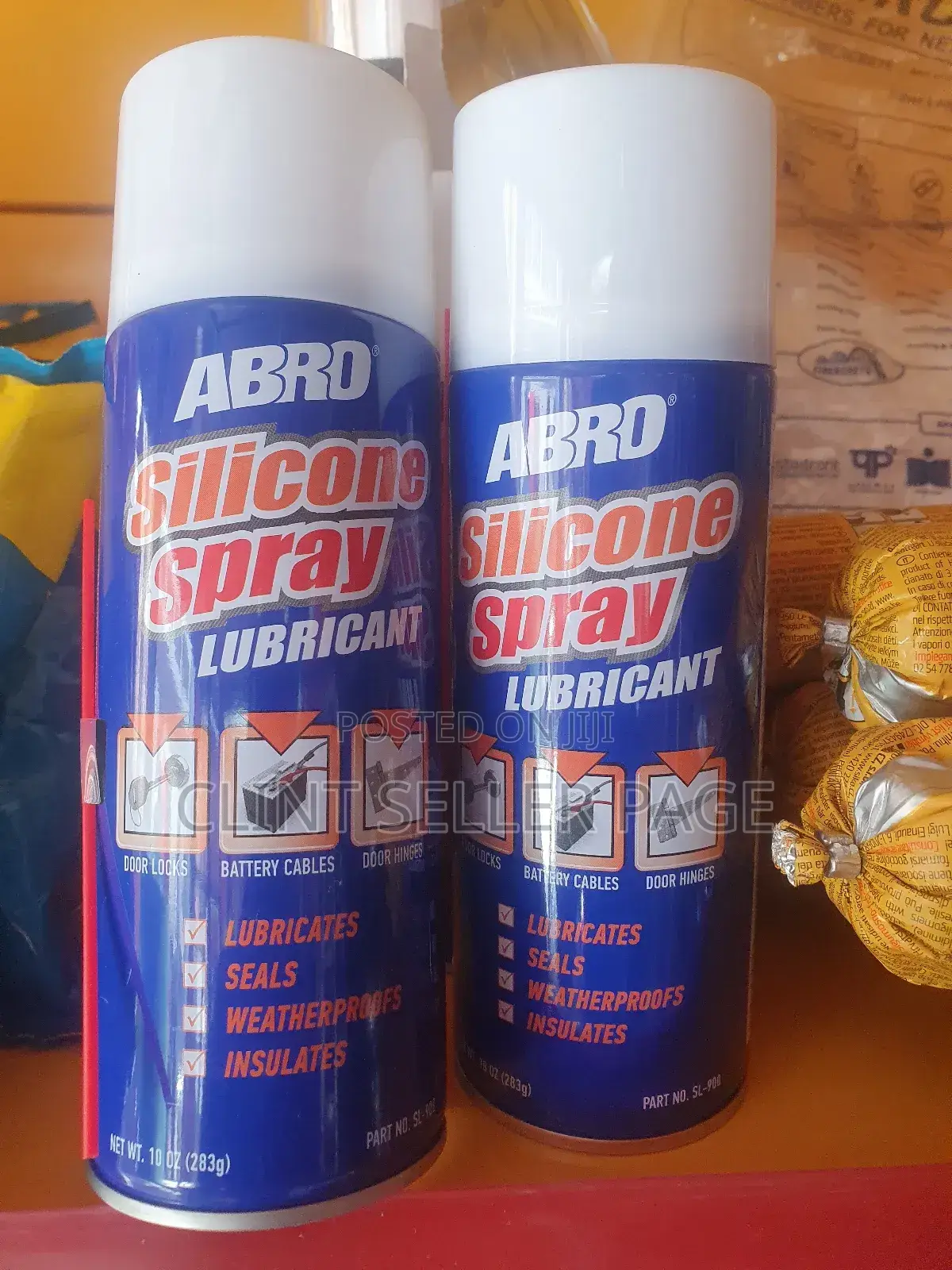 Abro Silicone Spray Lubricant.