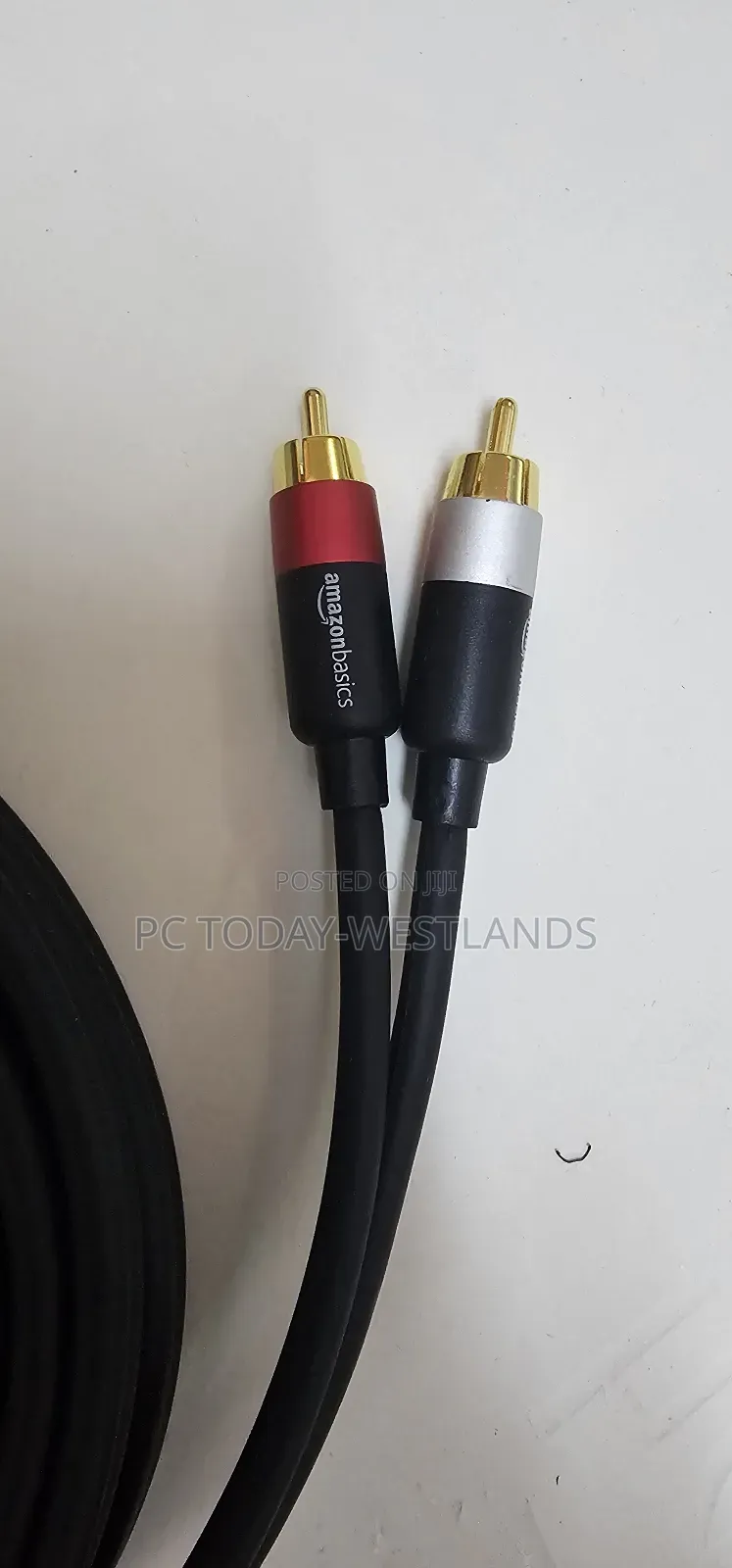 Basics 2 Rca Audio Cable For Stereo Speaker/Subwoofer