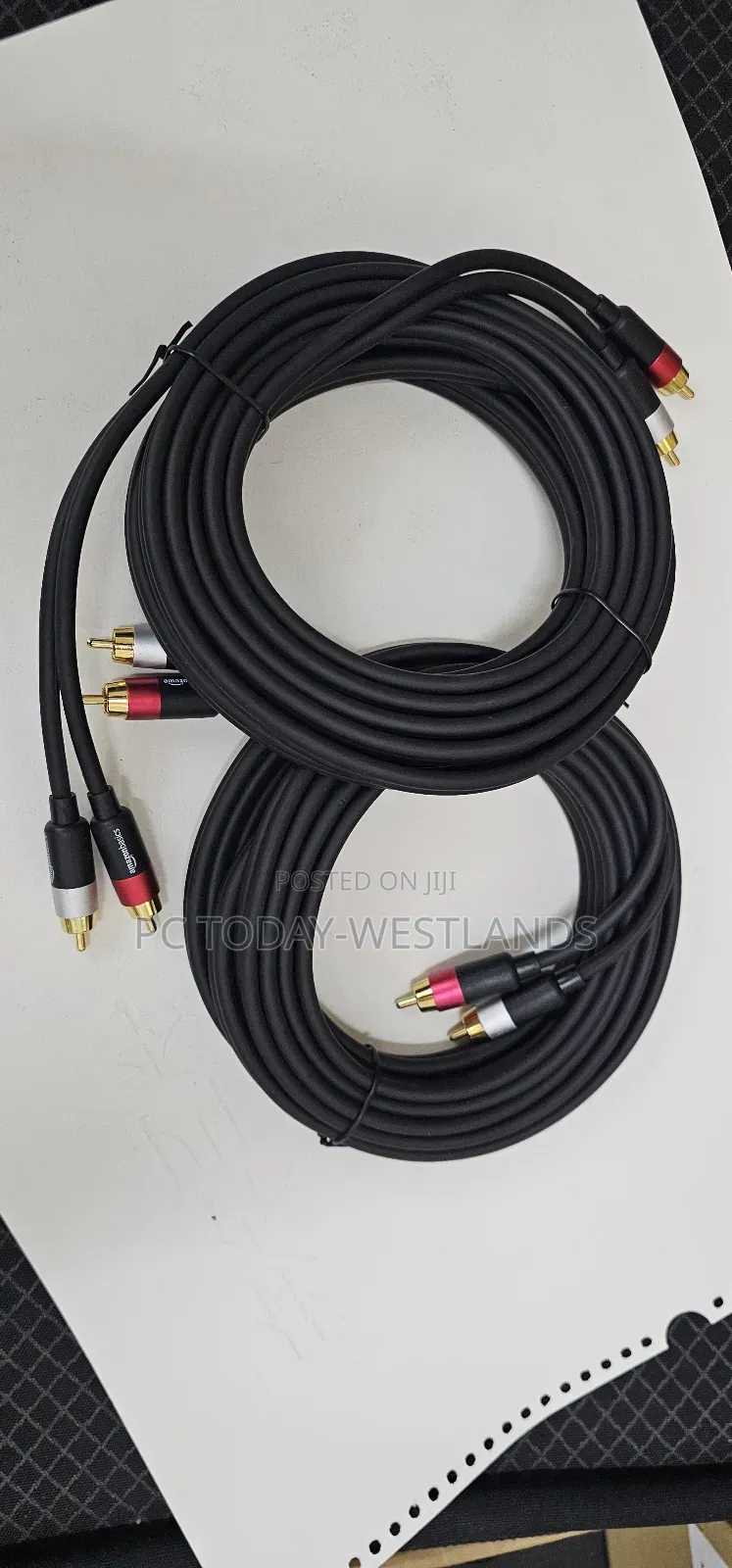 Basics 2 Rca Audio Cable For Stereo Speaker/Subwoofer