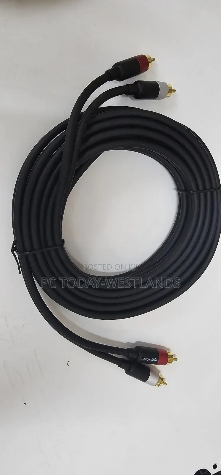 Basics 2 Rca Audio Cable For Stereo Speaker/Subwoofer