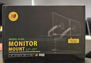 Ergonomic Dual Arms Monitor Mount
Up to 27” Monitor