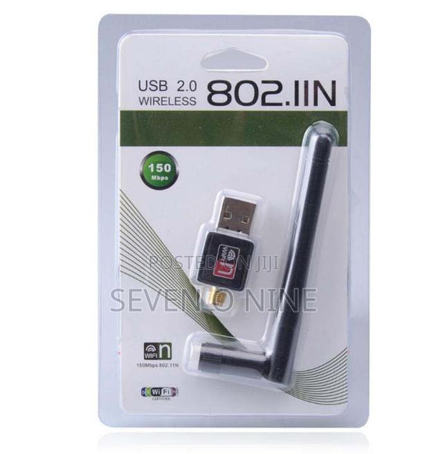 Usb Computer Wifi Adapter With Antenna. 150mbps - thumbnail 2