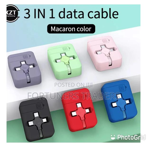 Charger Portable Retractable 3 in 1