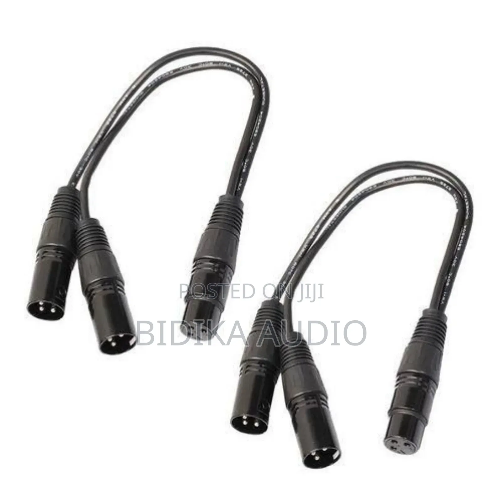 XLR Y-Splitter Cable, 3pin One Female Plug to 2 Male Plug