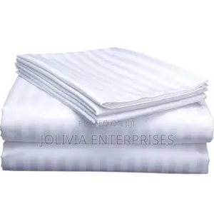 Bnb White Stripes Bedsheet Sets