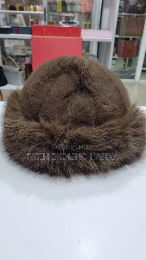 Dark Brown Fur Hat - main view