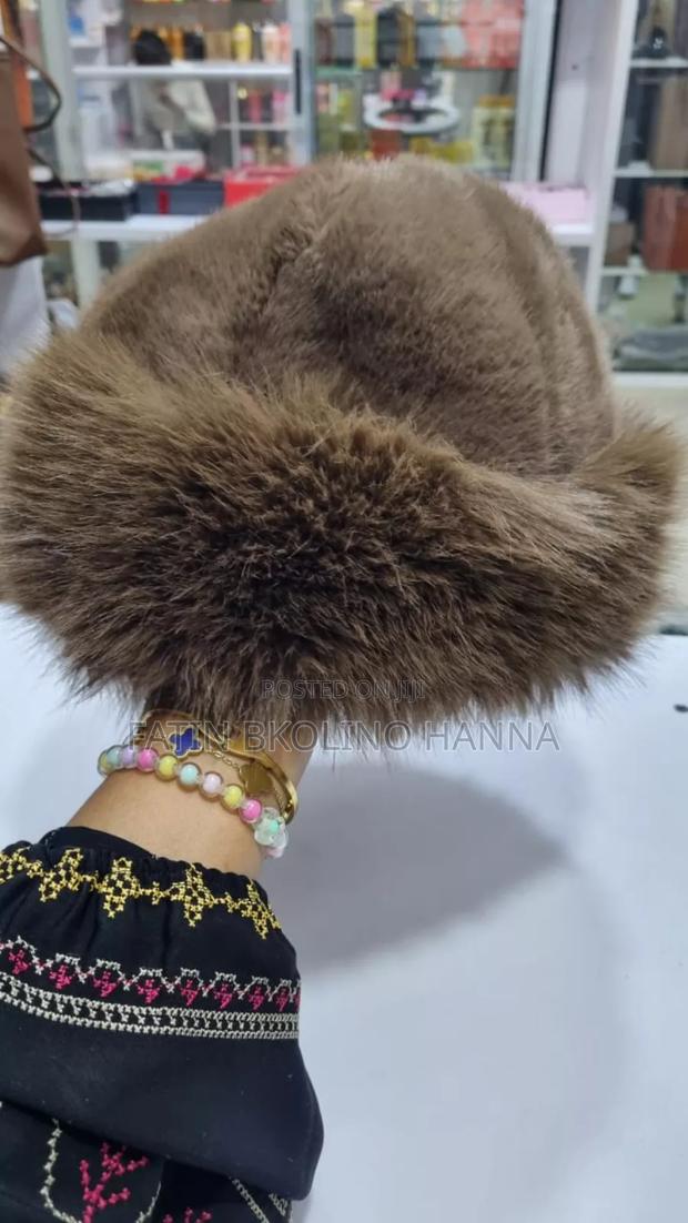 Dark Brown Fur Hat - thumbnail 2