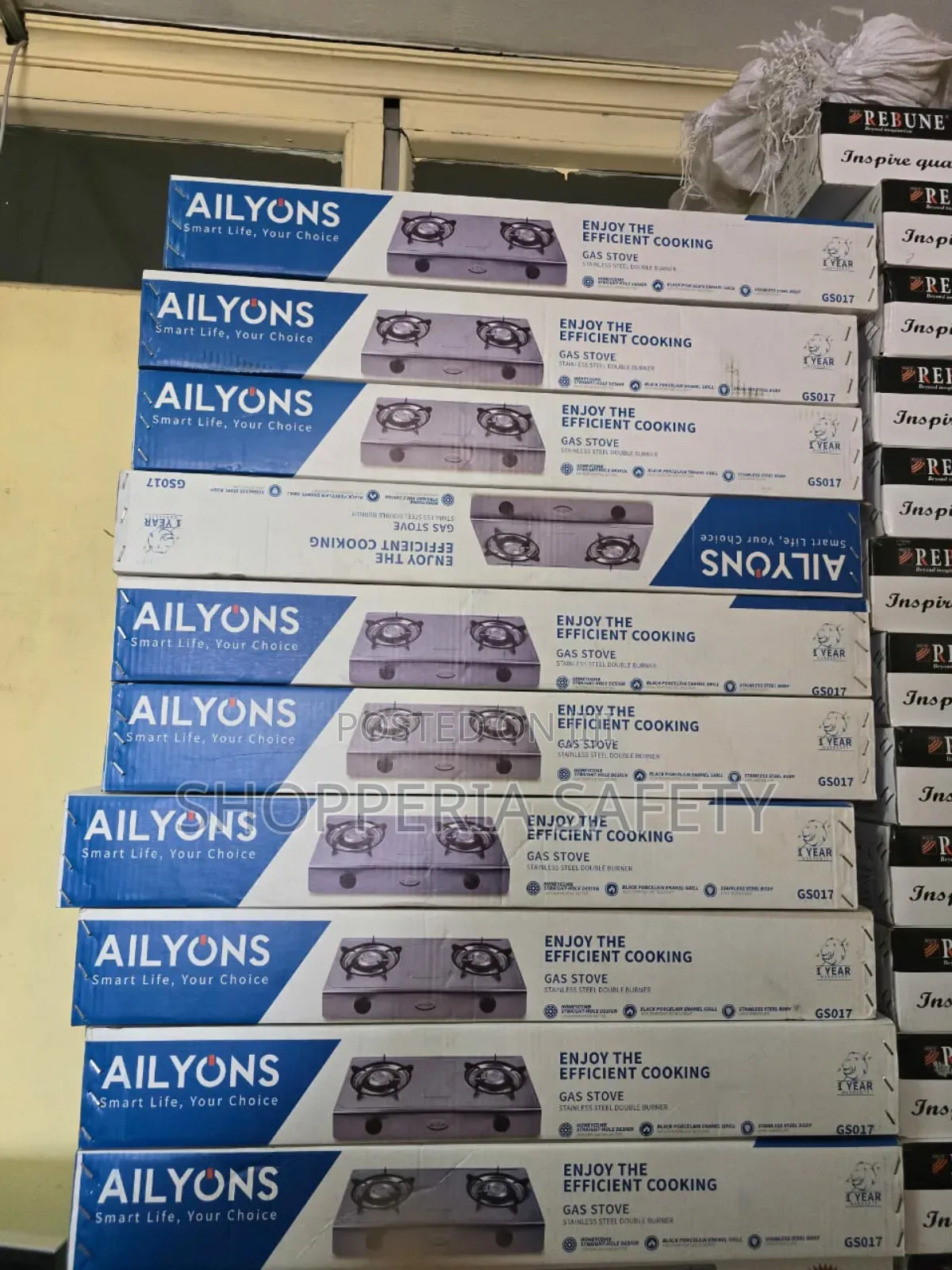 Ailyons 2 Burner Table Top Stainless Steel Gas Stove Cooker