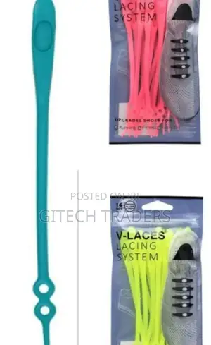 *14pc Silicone Shoelaces Round Elastic Shoe Laces a Set