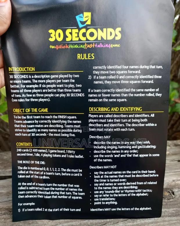 30 Seconds Card Game Available - thumbnail 3