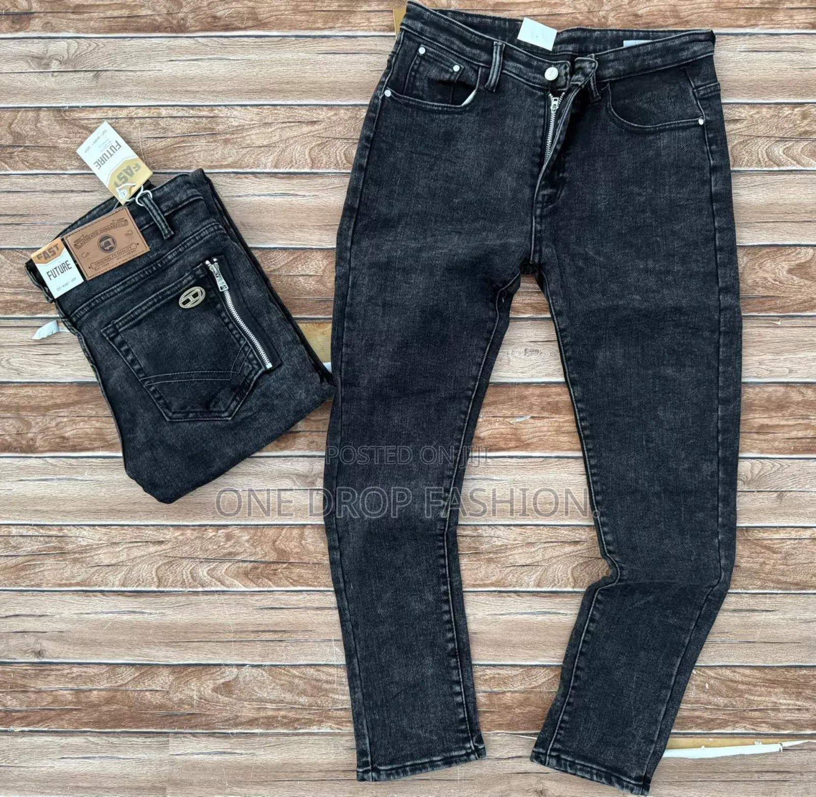 Grey Fitting Jeans