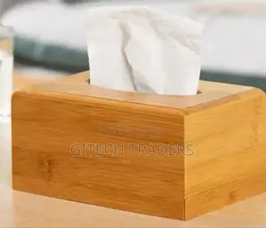 *Bamboo Tissue Box Holder