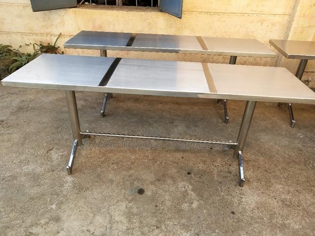 Custom-Made Stainless Steel Tables (2*6 Ft)