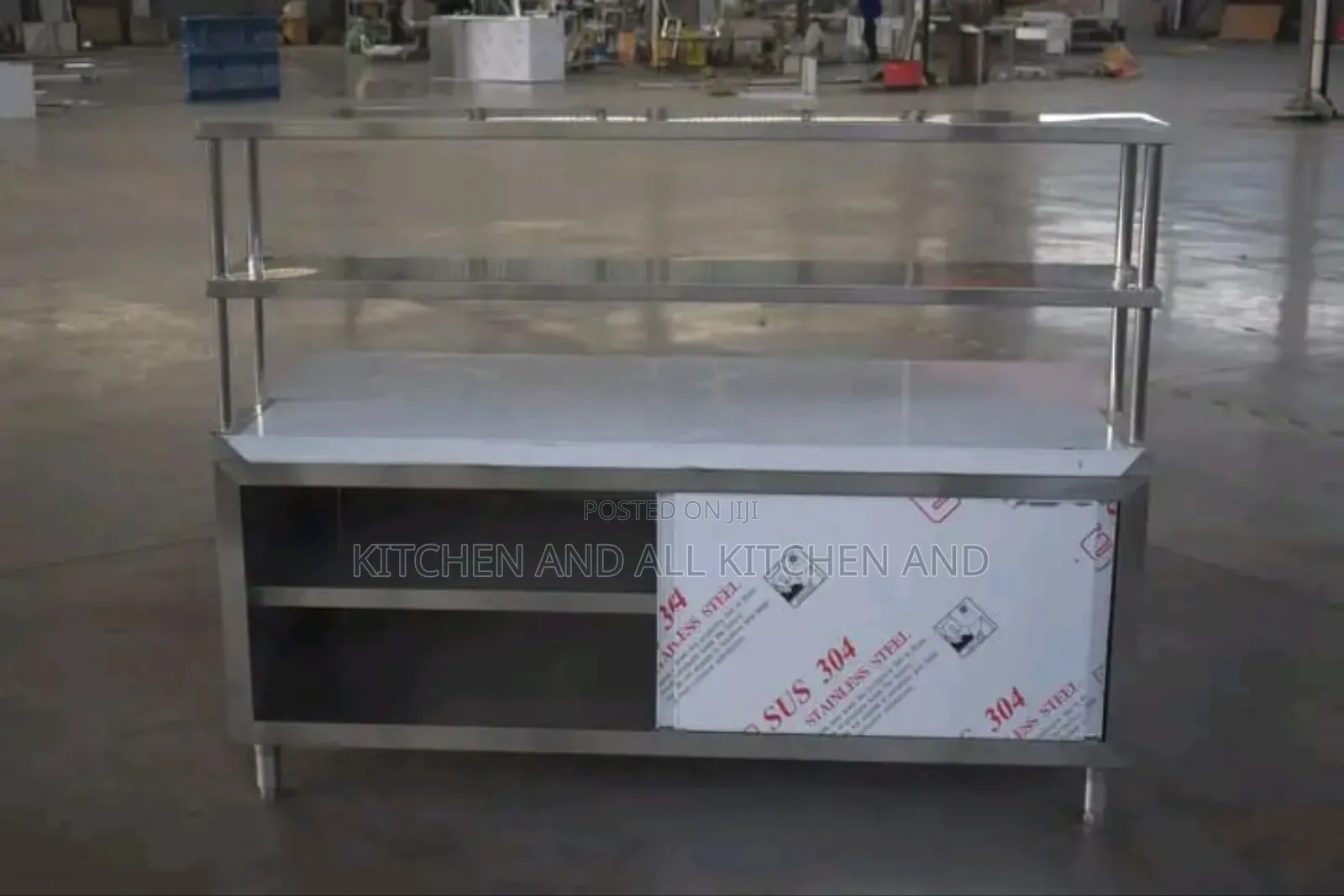 Commercial Stainless Steel Cabinet With Sliding Door