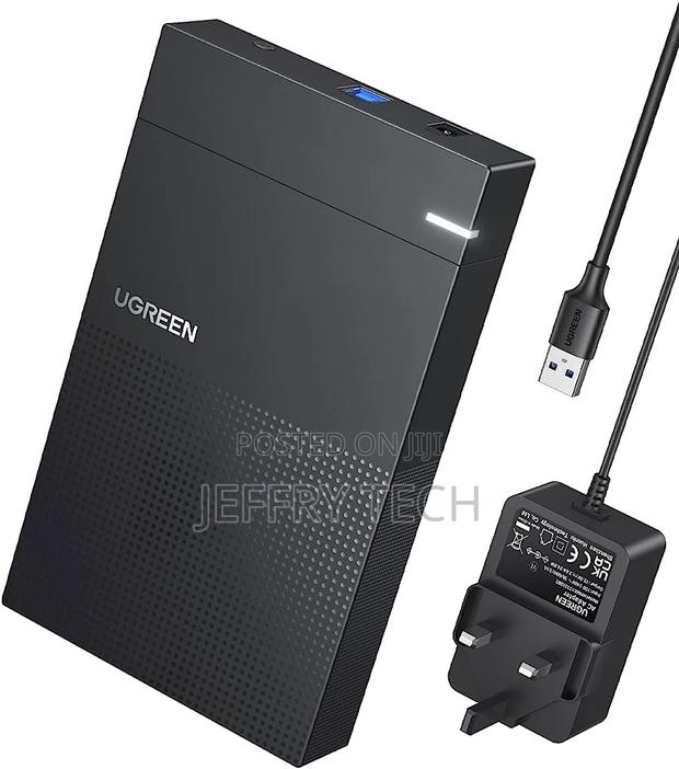 Ugreen Usb 3.0 3.5/2.5 Hard Drive Enclosure Uk Power Adapter