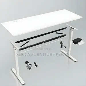 Office Tables:120cm Electric Desk Wood Top for Office Use