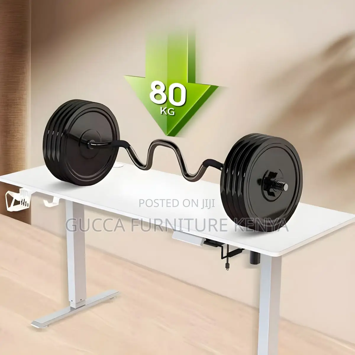 Office Tables:120cm Electric Desk Wood Top for Office Use