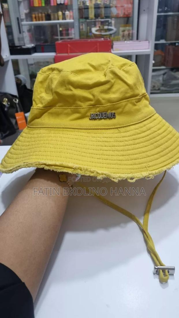 Yellow Jacquemus Bucket Hat - thumbnail 3