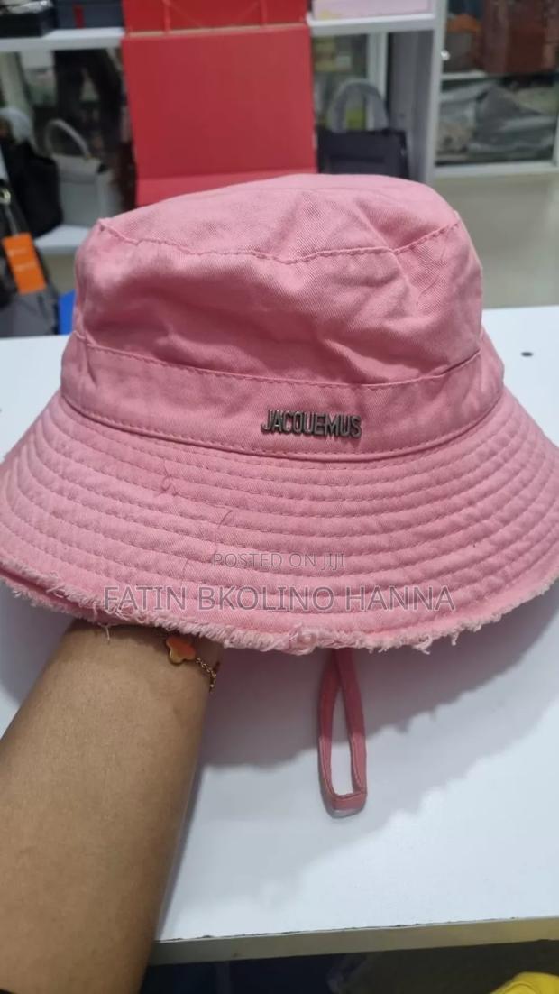 Baby Pink Jacquemus Bucket Hat - main view