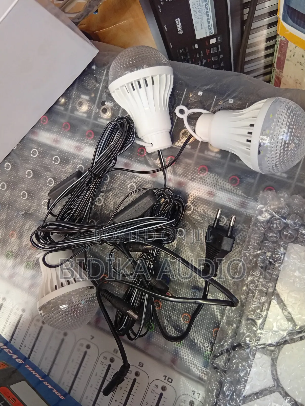 Dplight With Mini Speaker, 3 Bulbs ,Solar Panel