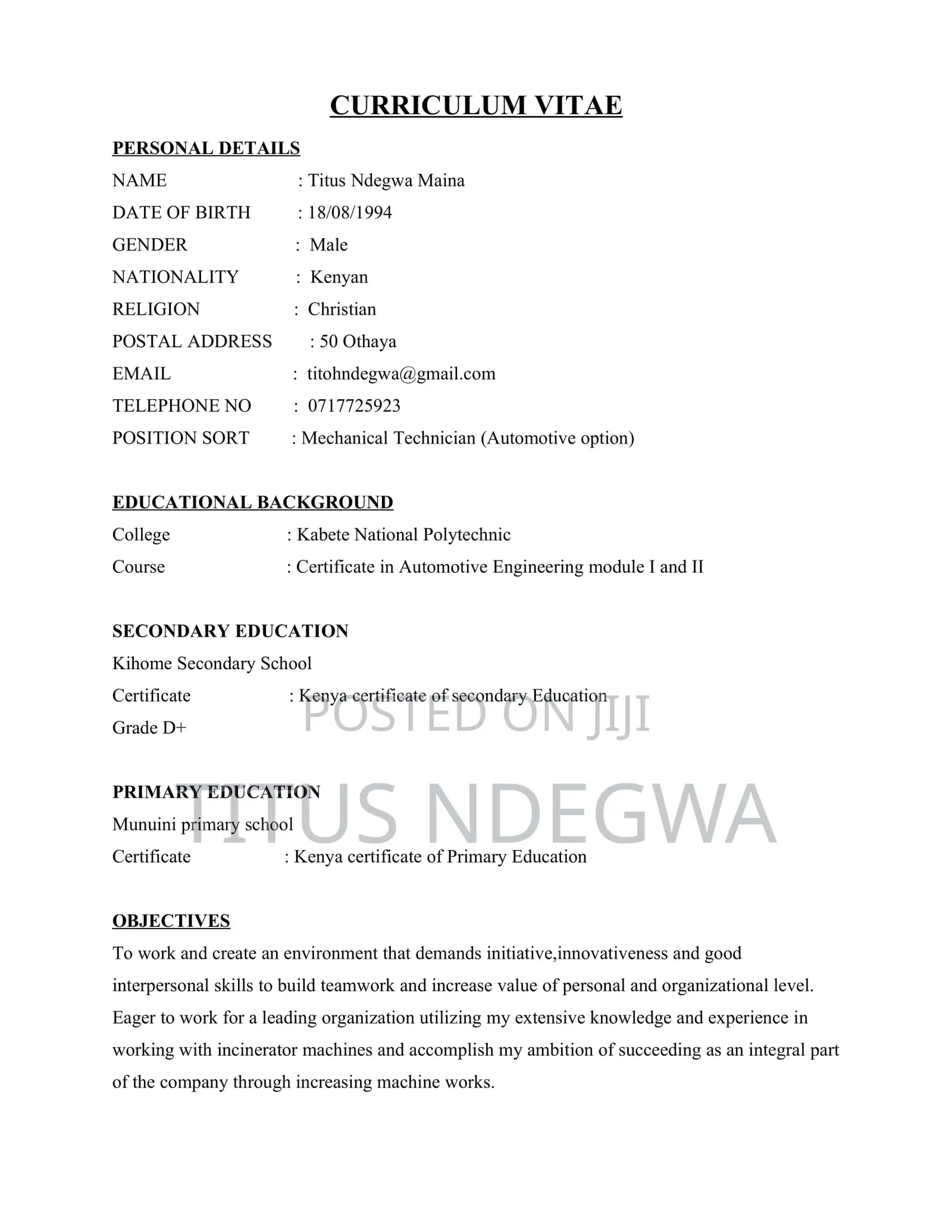 Cars Category: Field Sales Managers