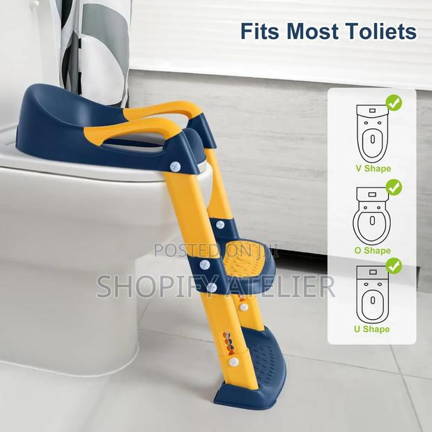 3in1 Kids Toilet Trainer Ladder - thumbnail 2