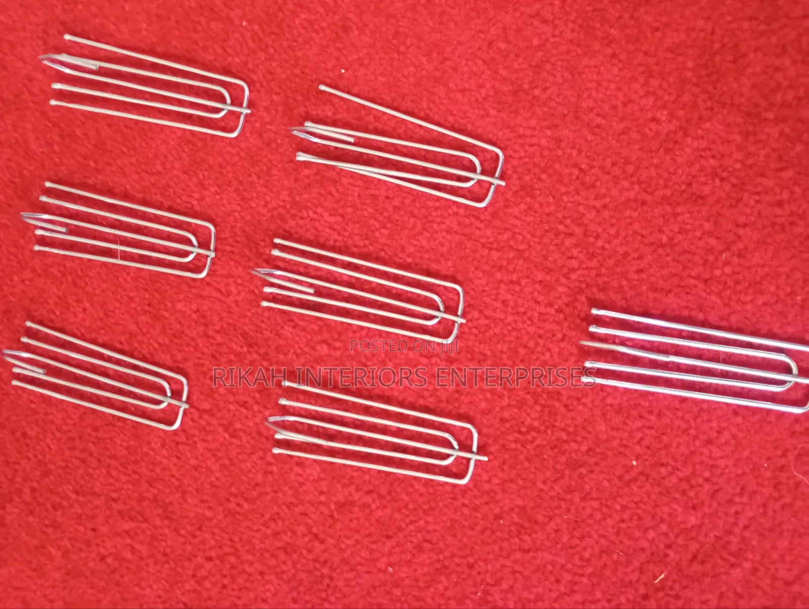 Silver 3 Pin Curtain Hooks