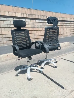 High Back Office Chair With Headrest Aq6bk