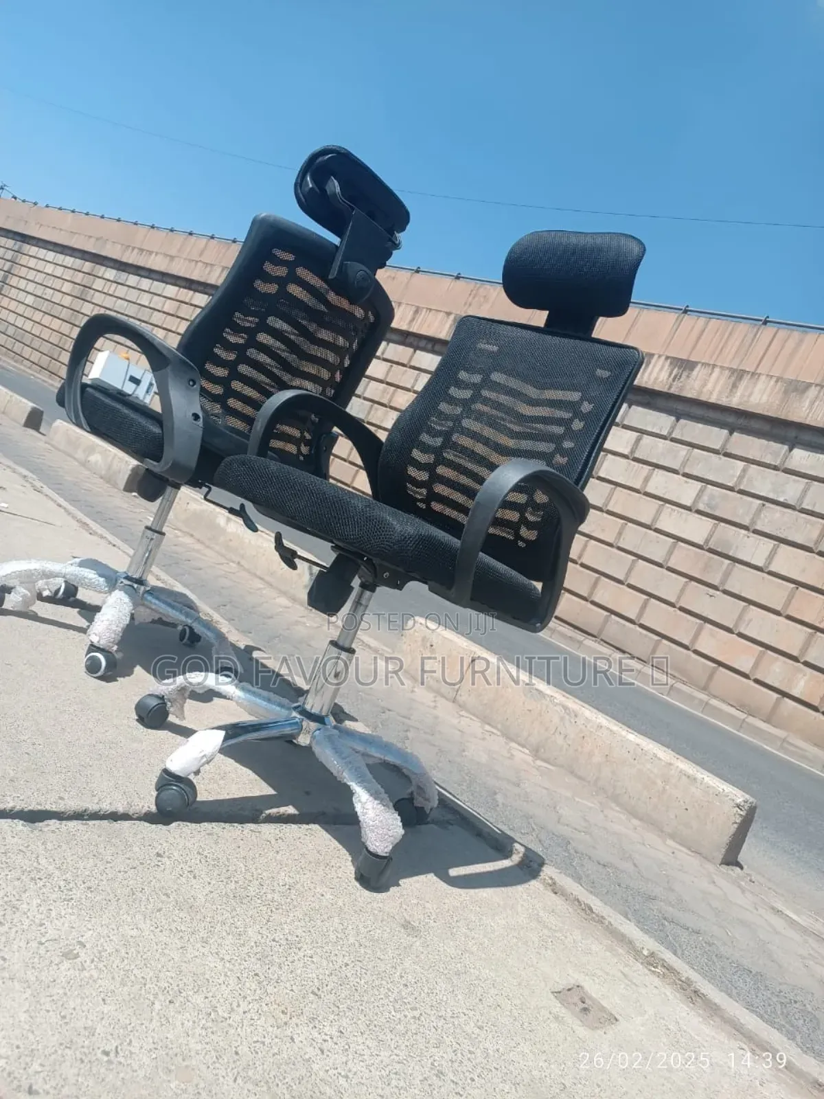 Headrest Black Mesh Office Chair Wz2kgv