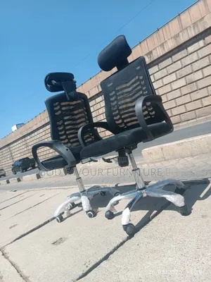 Black Office Chair With Headrest Ergonomic Mesh Jr2zg