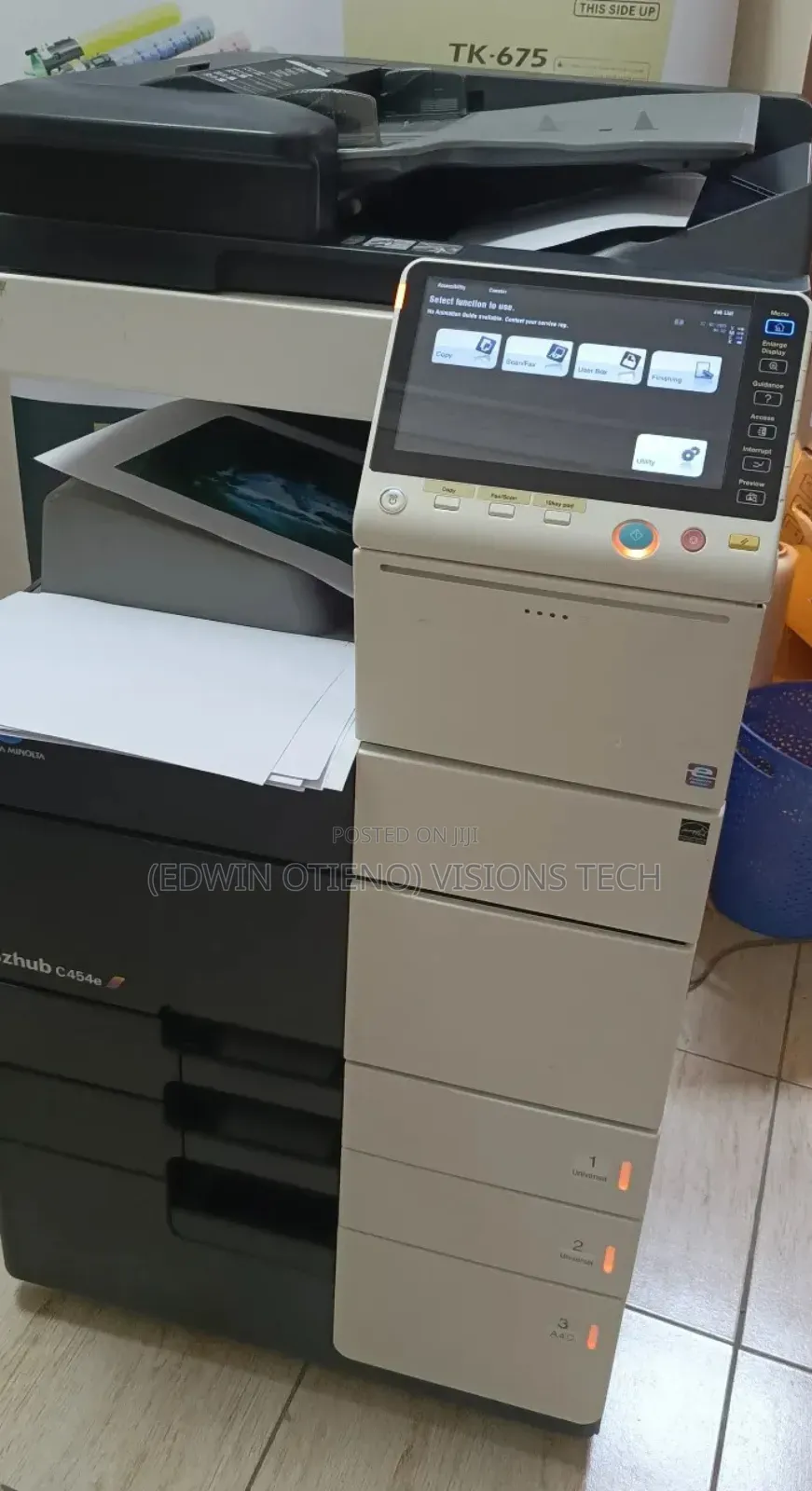 A3 and A4 Color Copier Printer Scanner (Bizhub C454e)