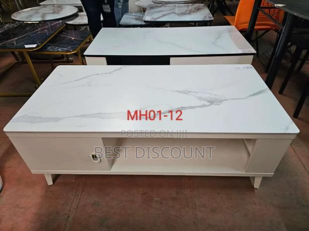 Glass White Coffee Table - main view