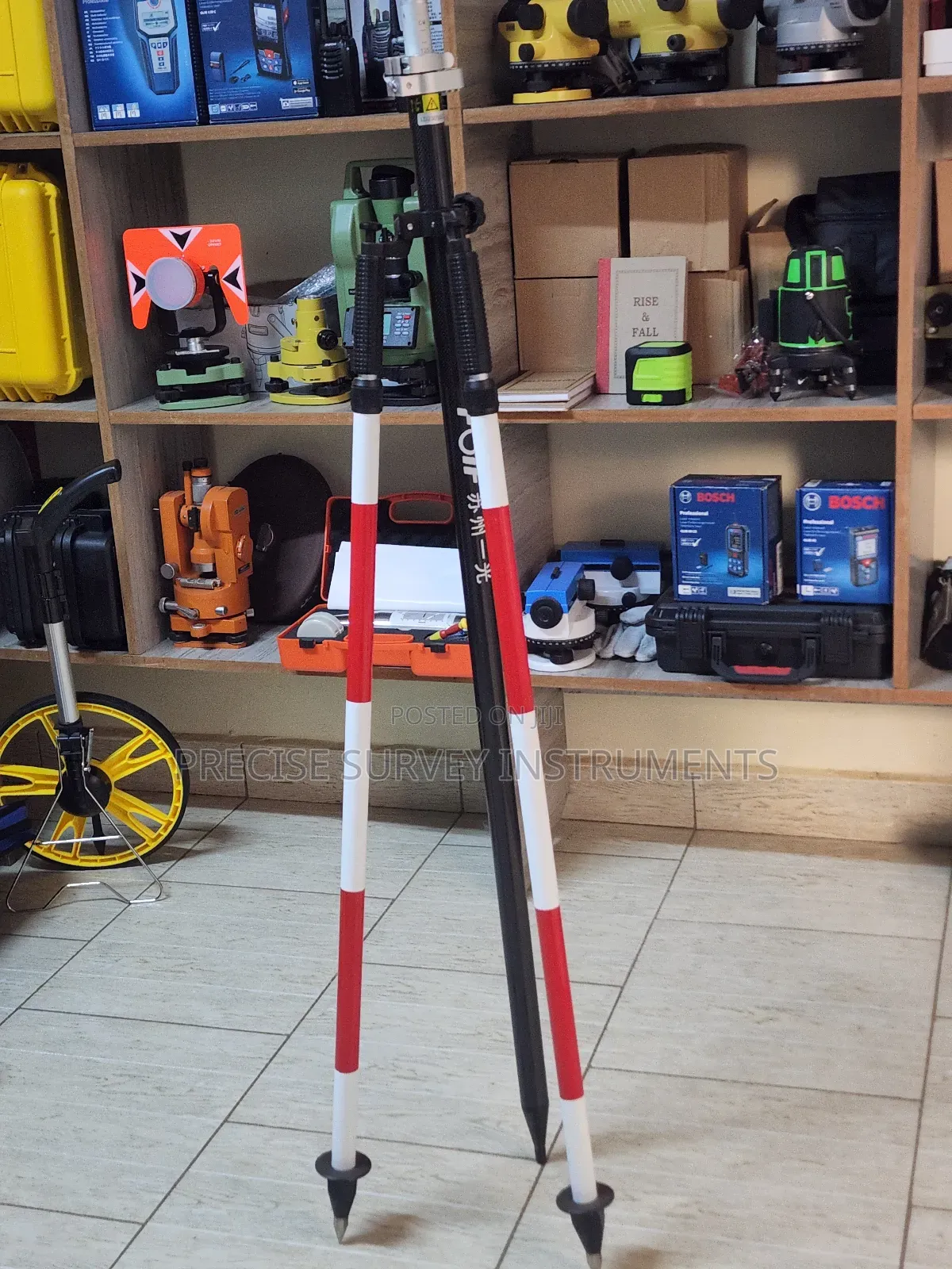 Survey Tracking Rod With Prism Mount
