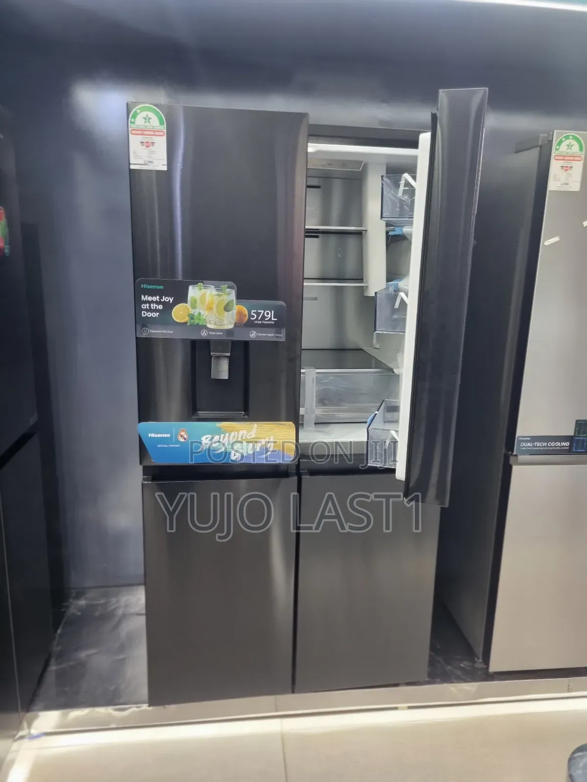 Hisense Fridge 579ltrs 4 Door Water Dispenser With Smart Series