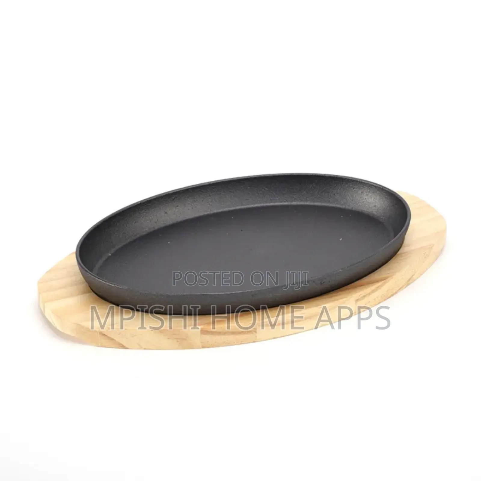 Sizzler Plate With a Wooden Base 28×17cm