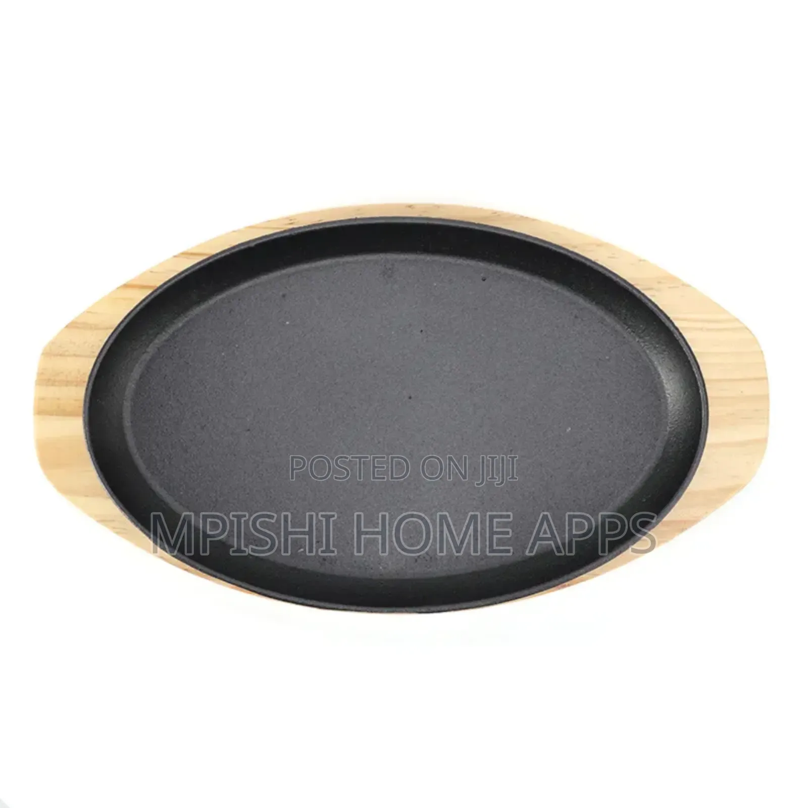 Sizzler Plate With a Wooden Base 28×17cm